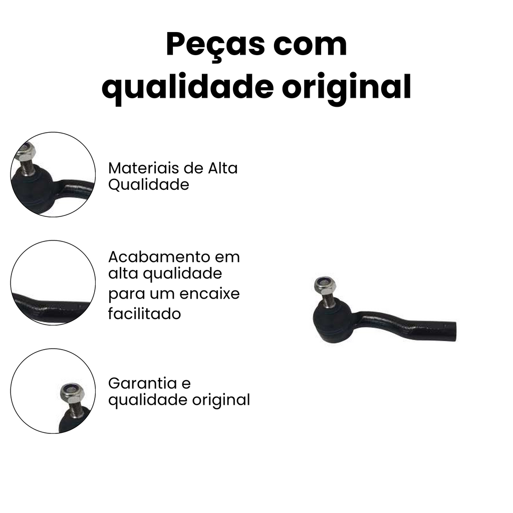 Terminal Direção Dianteiro Direito Fiat Strada Argo - Imagem 3