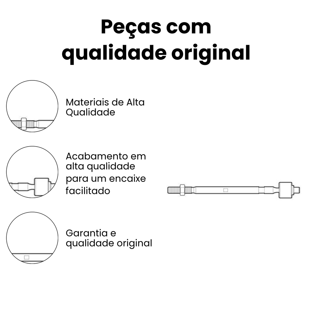 Terminal Axial Direito e Esquerdo VW Amarok - Imagem 3