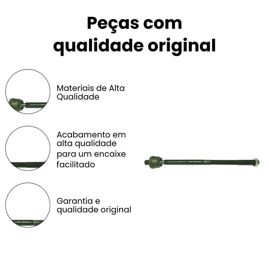 Terminal Axial Dianteiro Direito/Esquerdo VW Passat - Imagem 3