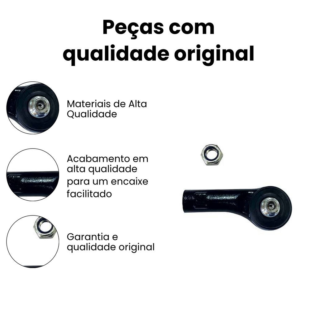 Terminal de Direção Dianteiro Esquerdo Porsche Audi - Imagem 3