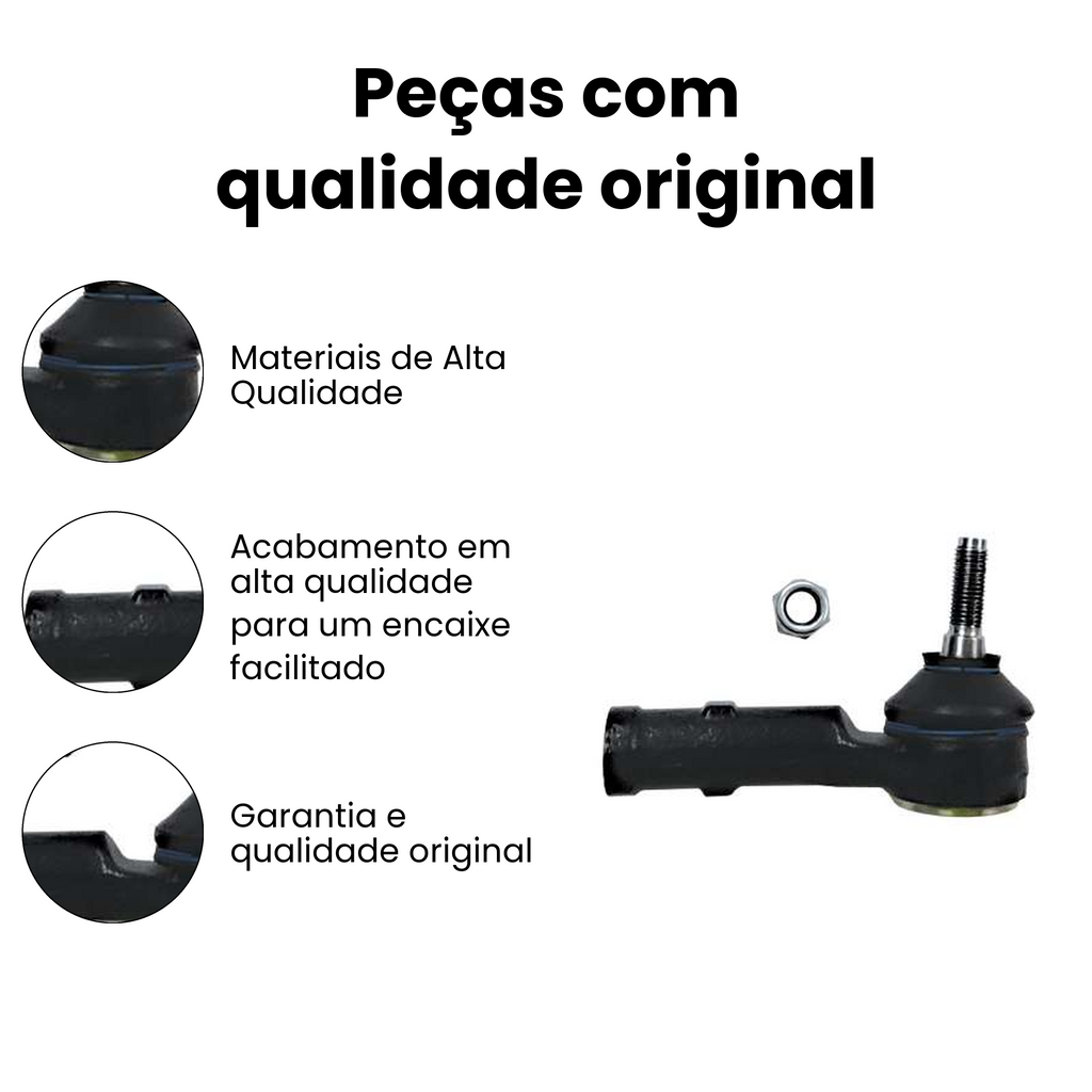 Terminal Direção Dianteiro Direito Renault Kangoo Scenic - Imagem 3