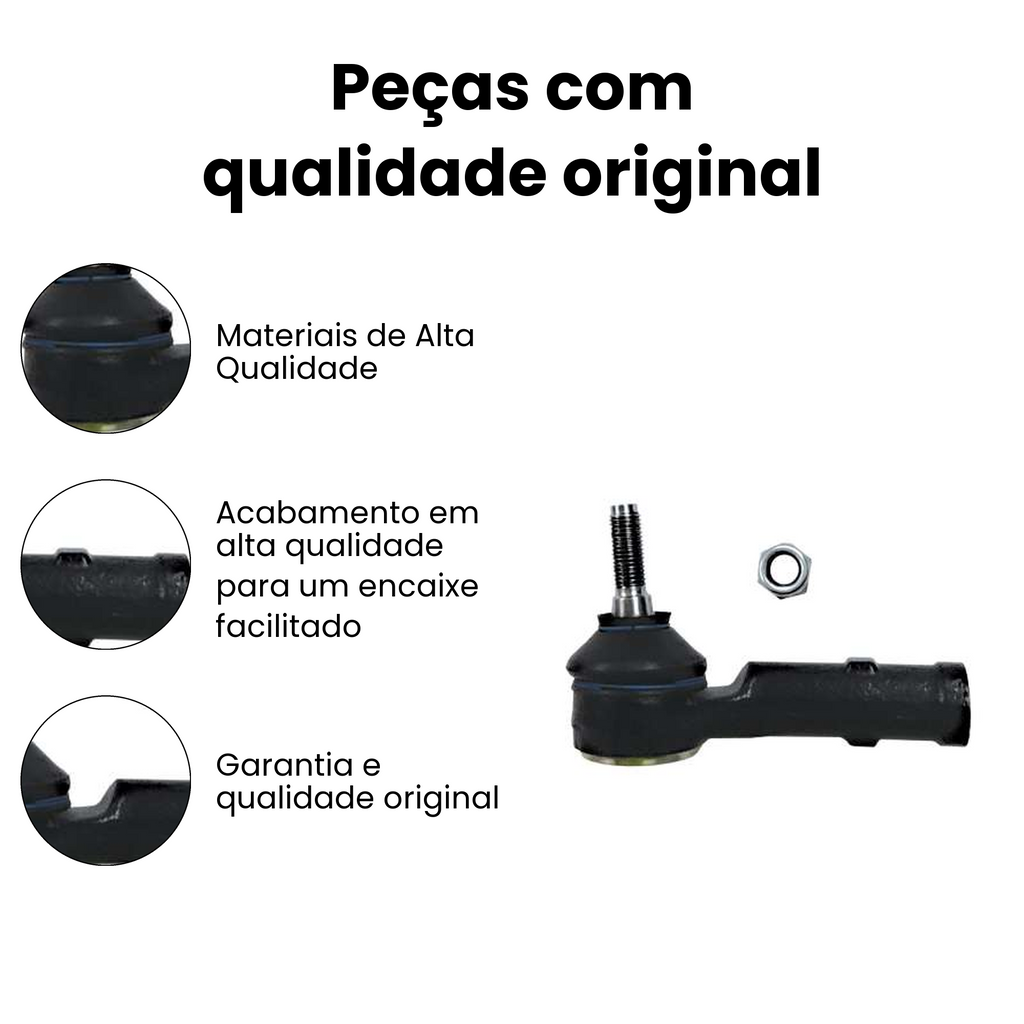 Terminal Direção Dianteiro Esquerdo Clio Scenic - Imagem 3