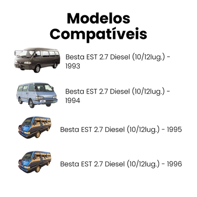 Pivô Dianteiro Inferior Kia Besta 3.0 Dir/Esq - Imagem 4