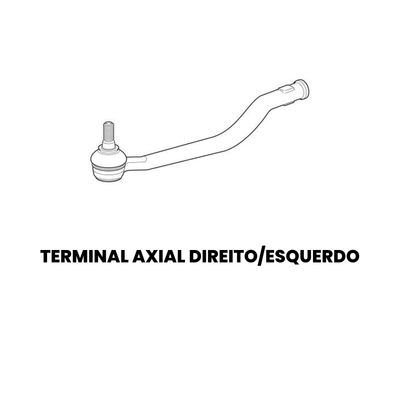 Terminal de Direção Dianteiro Direito Renault Sandero Logan - Imagem 2