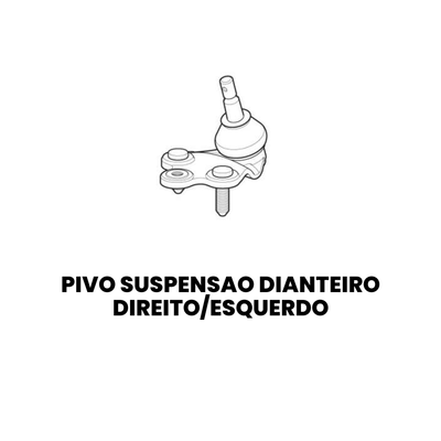 Pivô Suspensão Dianteiro Esquerdo Inferior Honda Civic - Imagem 2