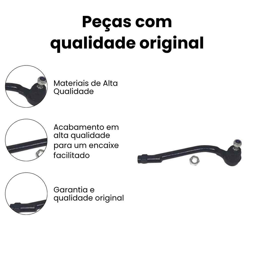 Terminal Direção Dianteiro Direito I30 Cerato - Imagem 3