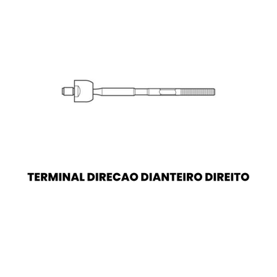 Terminal Axial Direito Esquerdo Peugeot 307 C4 Original - Imagem 2