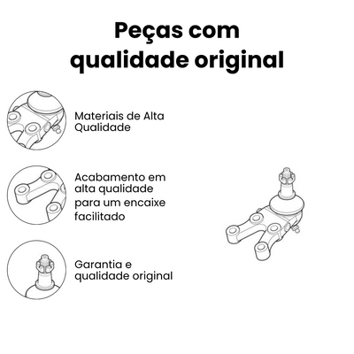 Pivô Suspensão Dianteiro Esquerdo Inferior L200 - Imagem 3