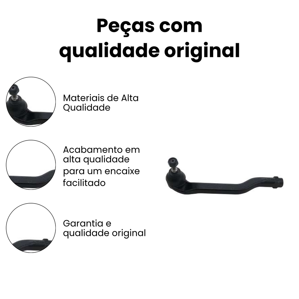 Terminal de Direção Dianteiro Direito Captur Duster - Imagem 3