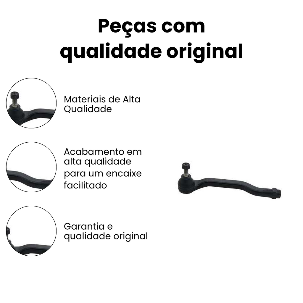 Terminal de Direção Dianteiro Esquerdo Captur Oroch - Imagem 3