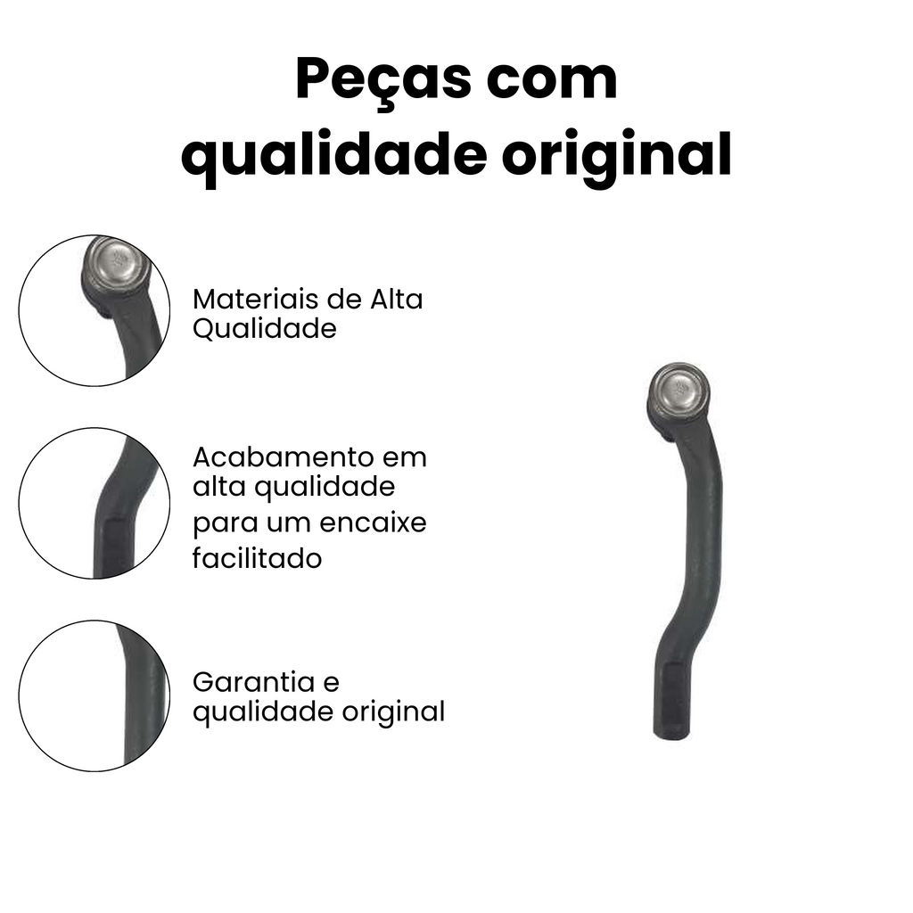 Terminal de Direção Dianteiro Direito Nissan Livina - Imagem 3