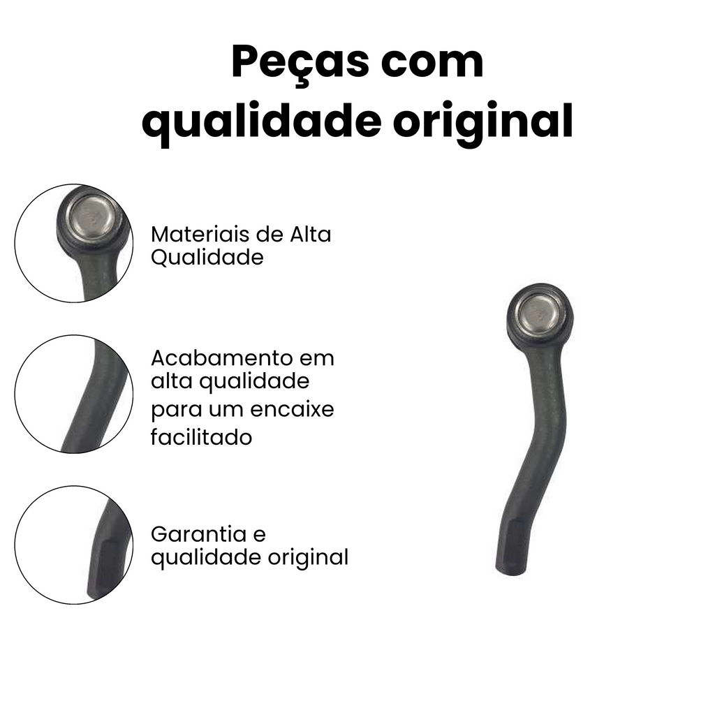 Terminal de Direção Dianteiro Direito Nissan Sentra - Imagem 3