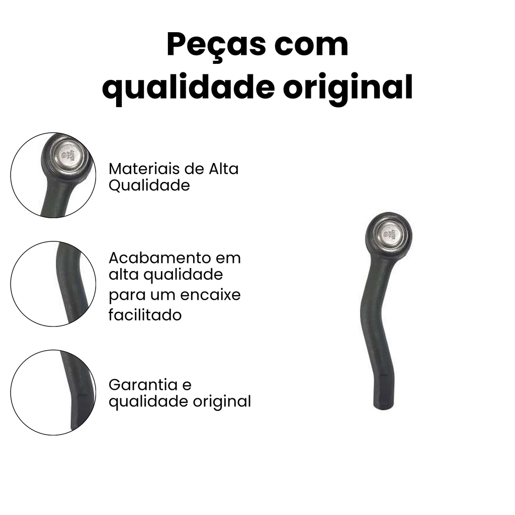 Terminal de Direção Dianteiro Esquerdo Nissan Sentra - Imagem 3