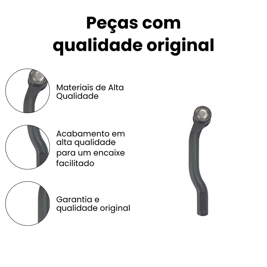 Terminal Direção Dianteiro Direito Nissan Tiida Grand - Imagem 3