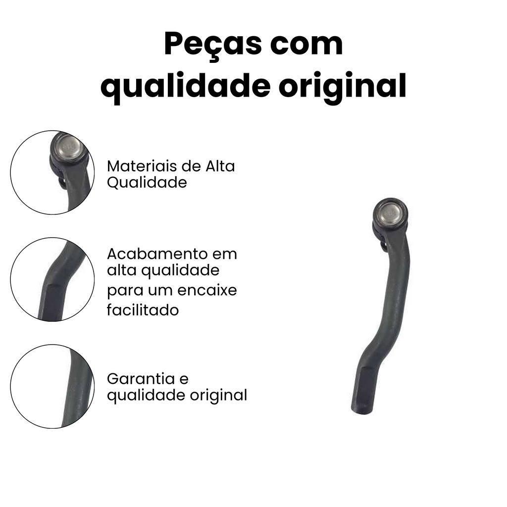 Terminal de Direção Dianteiro Esquerdo Tiida Livina - Imagem 3