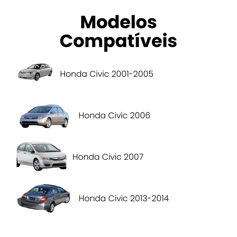Bieleta Traseira Esquerda Honda Civic 2001-2007 2013-2014 - Imagem 4
