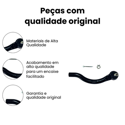 Terminal Direção Dianteiro Esquerdo Honda Civic - Imagem 3