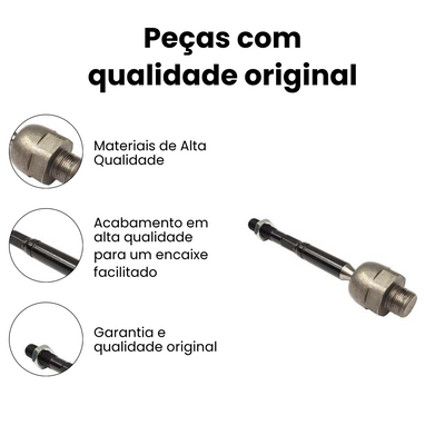 Terminal Axial Direito Esquerdo Nissan Frontier Alaskan - Imagem 3