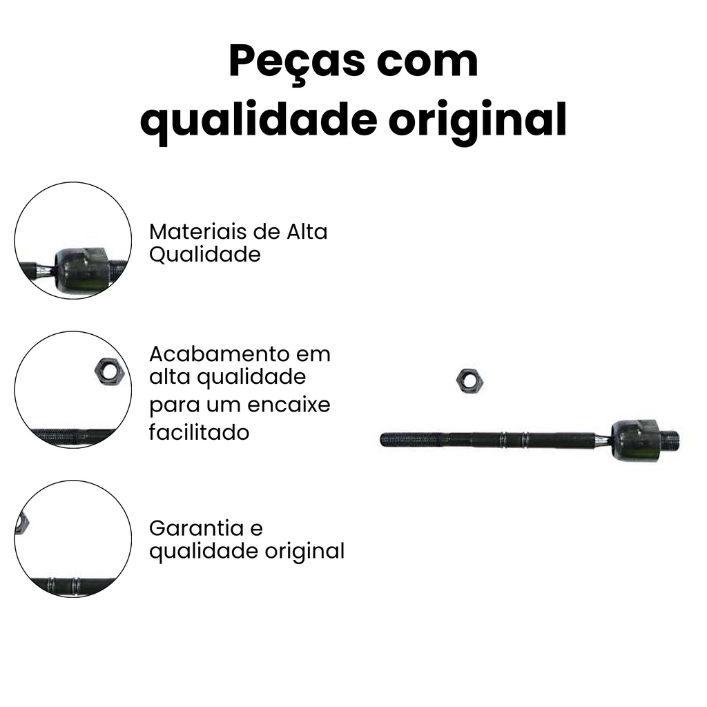 Terminal Axial Direito/Esquerdo Honda Fit City - Imagem 3