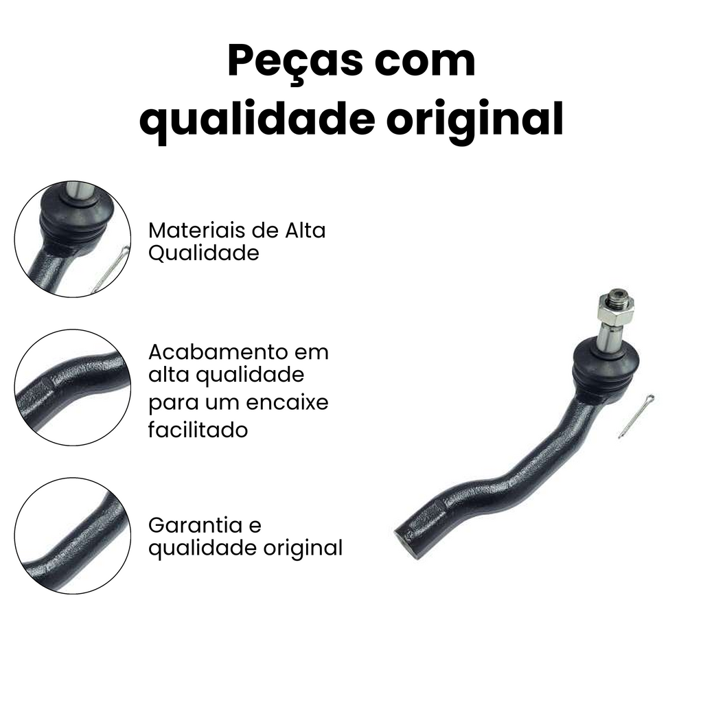 Terminal de Direção Dianteiro Direito Frontier Alaskan - Imagem 3