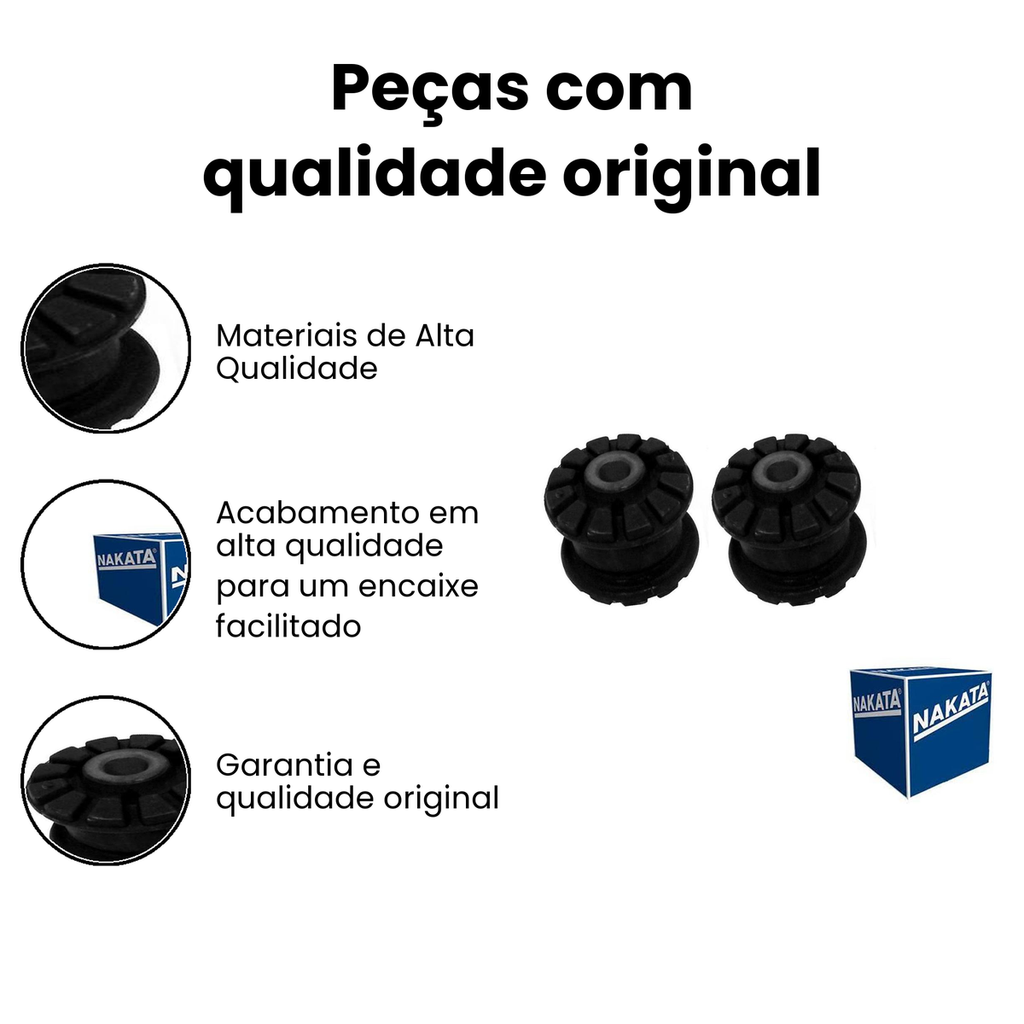 Bucha da Bandeja Dianteira (Dir/Esq) Santana Quantum - Imagem 3