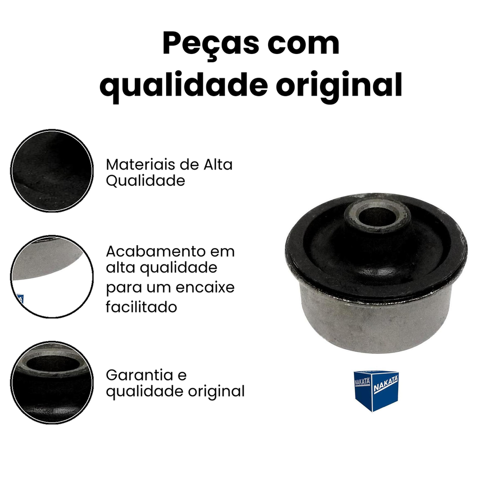 Bucha Bandeja Traseira (Dir/Esq) Escort Ka - Nakata - Imagem 3