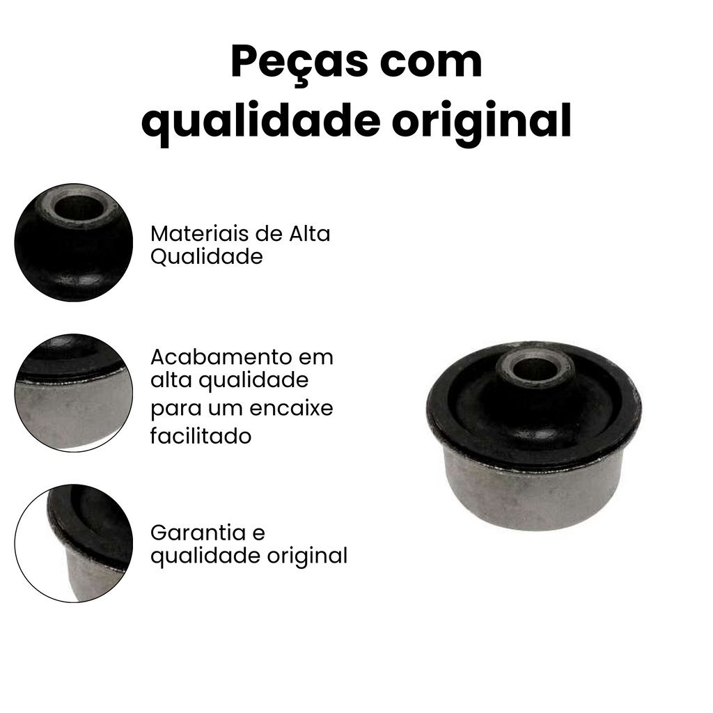 Bucha Bandeja Traseira Direita/Esquerda VW Ford Logus - Imagem 3