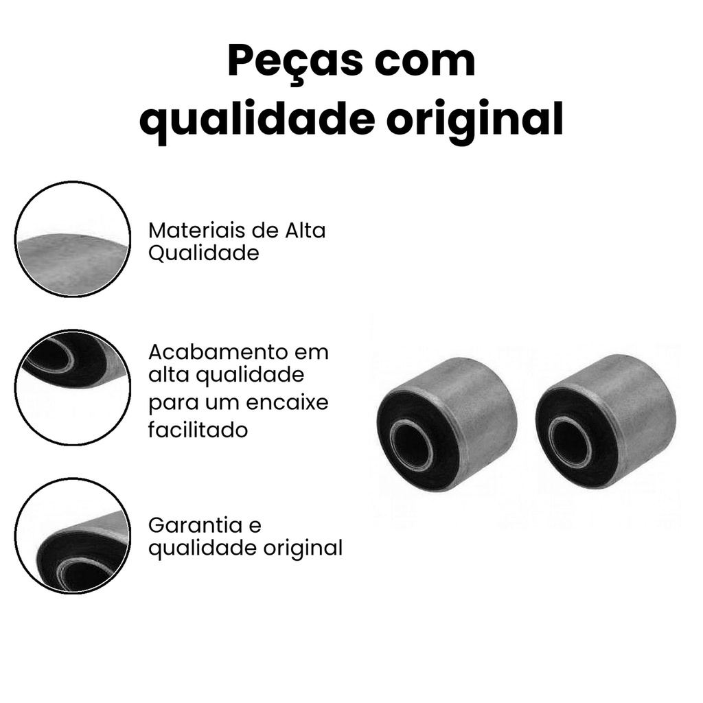 Bucha Amortecedor Dianteiro Inferior - Pampa Scala - Imagem 3