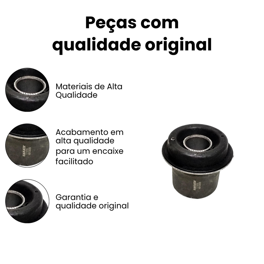 BUCHA BANDEJA DIANTEIRO DIREITO E ESQUERDO CHEVROLET NB13000 - Imagem 3