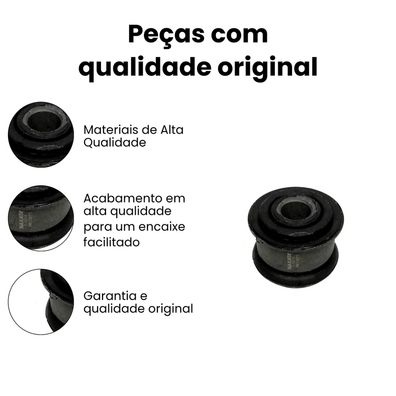KIT Bucha Travessa Dianteira Dir Esq Chevrolet Astra GM Vectra Z - Imagem 3