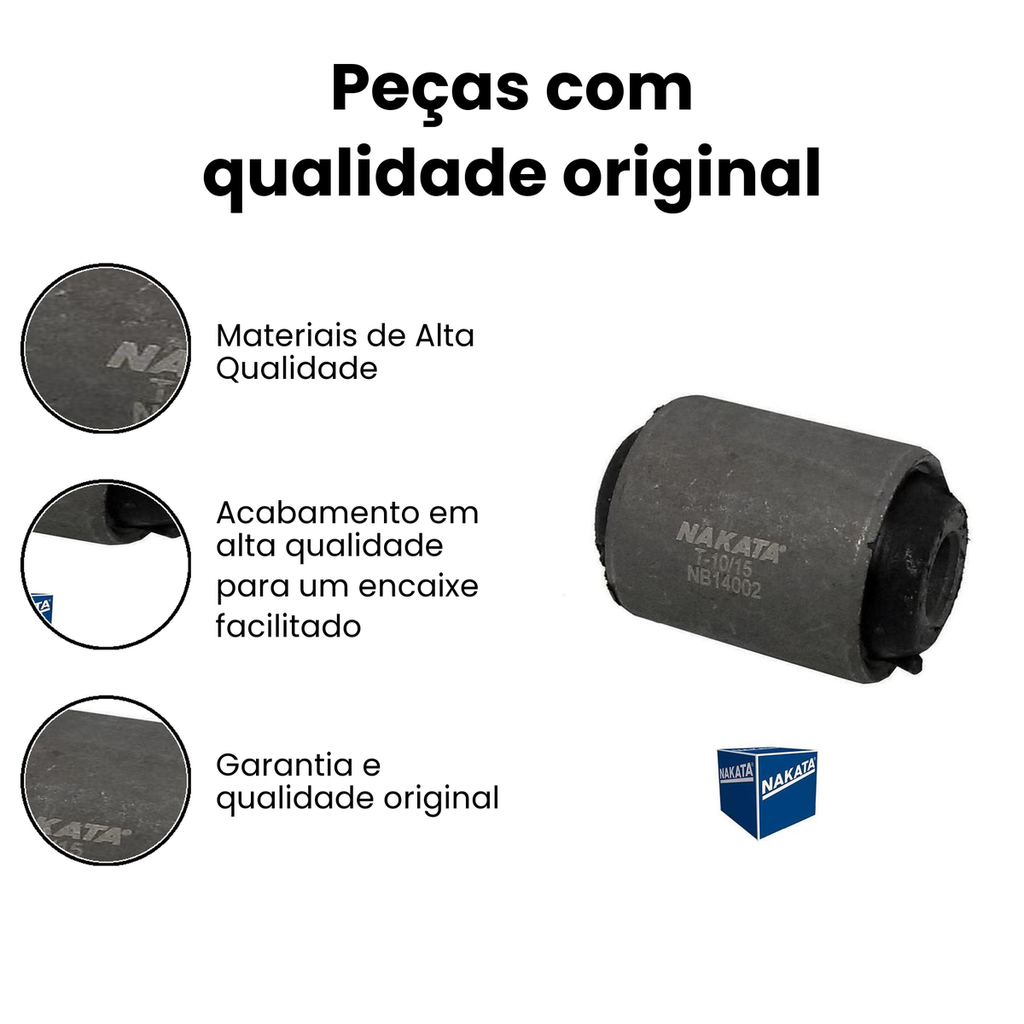 Buchas Braço Dianteiro Direito/Esquerdo Uno | Nakata - Imagem 3