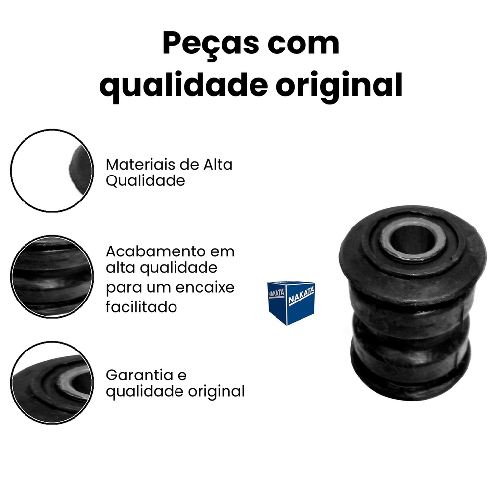 Bucha do Feixe de Mola Traseiro Strada Fiorino - Imagem 3
