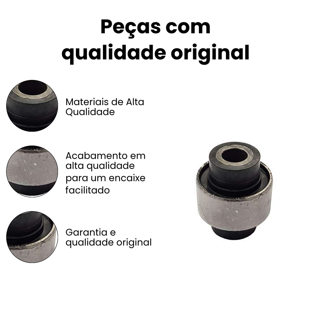 Bucha Bandeja Traseira Direito/Esquerdo Kwid Renault - Imagem 3