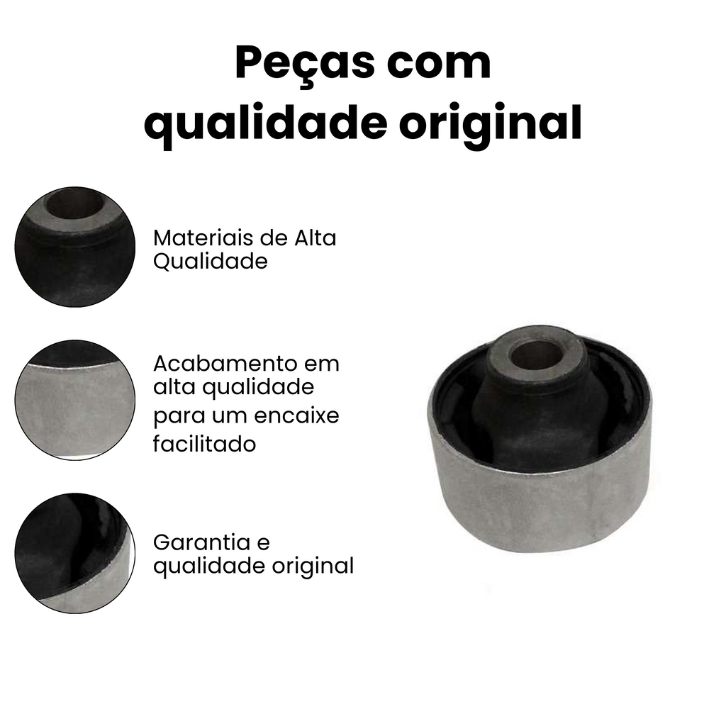 Par Bucha Bandeja Dir Esq Honda Civic 2001-2006 - Imagem 3
