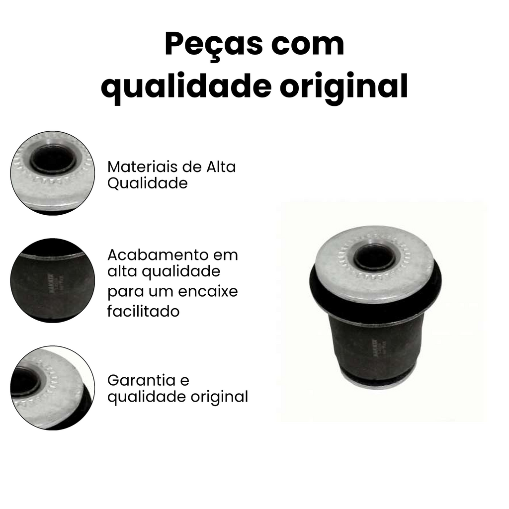 Bucha Bandeja Dianteiro Inferior D/E Toyota Hilux - Imagem 3