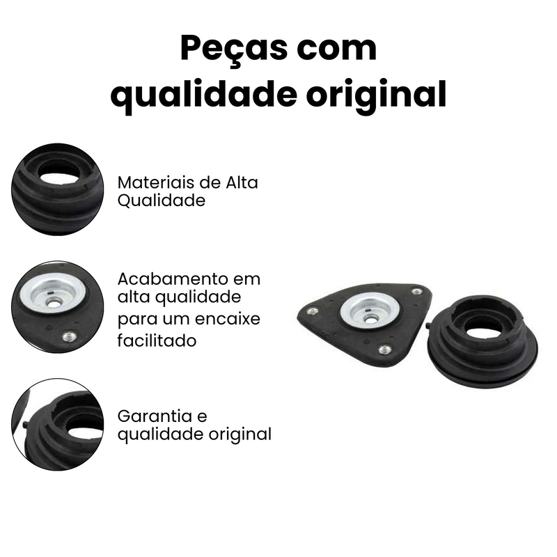 Coxim Amortecedor Diant Dir Esq Ford Focus 1.6 2.0 16V - Imagem 3