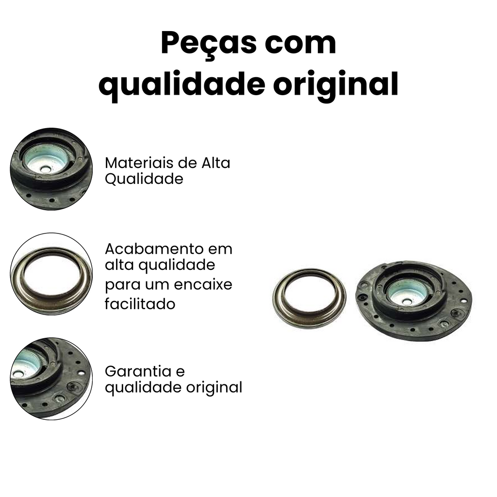 Coxim Amortecedor Dianteiro Direito Rolamento Peugeot 206 - Imagem 3