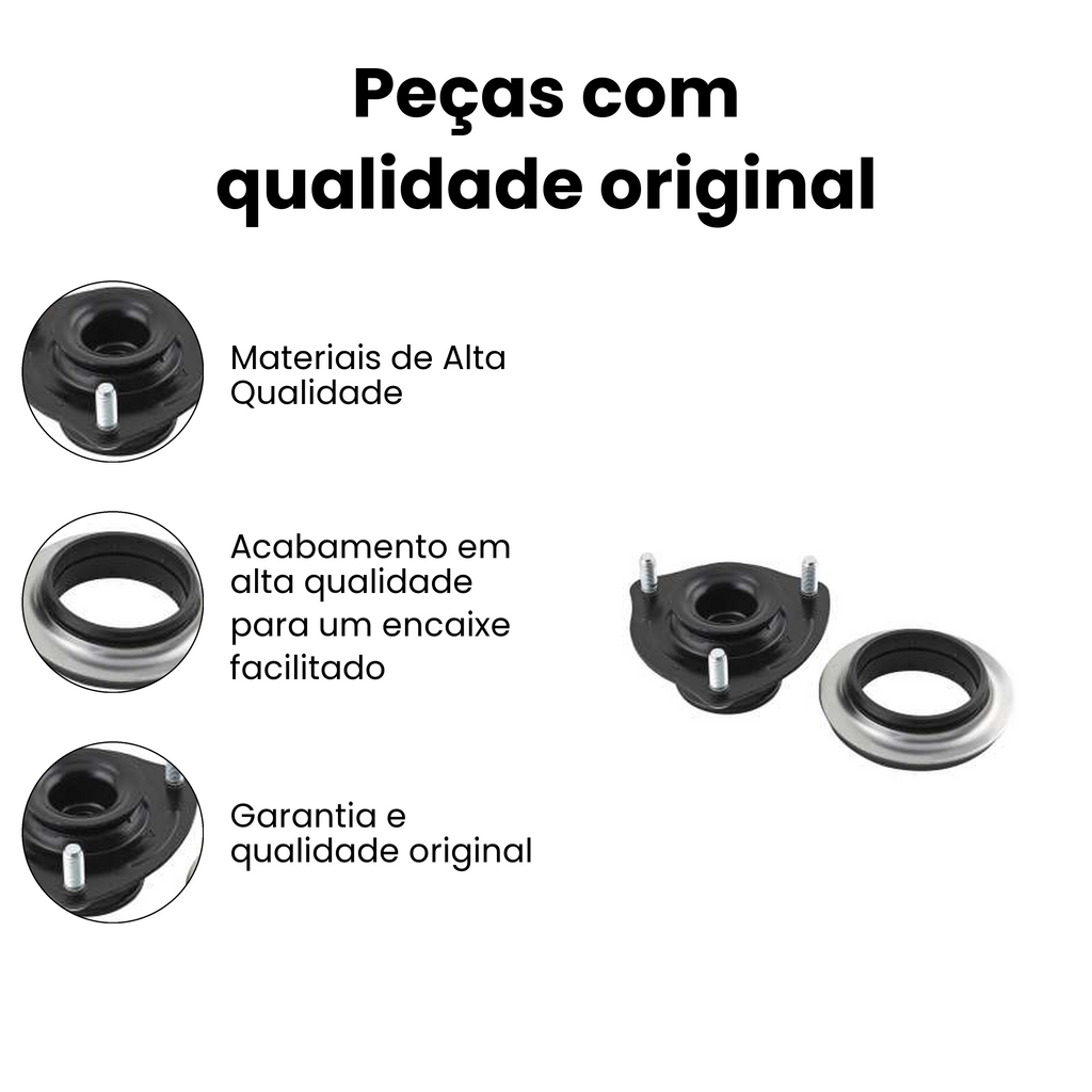 Coxim Amortecedor Dianteiro Com Rolamento Honda Civic - Imagem 3