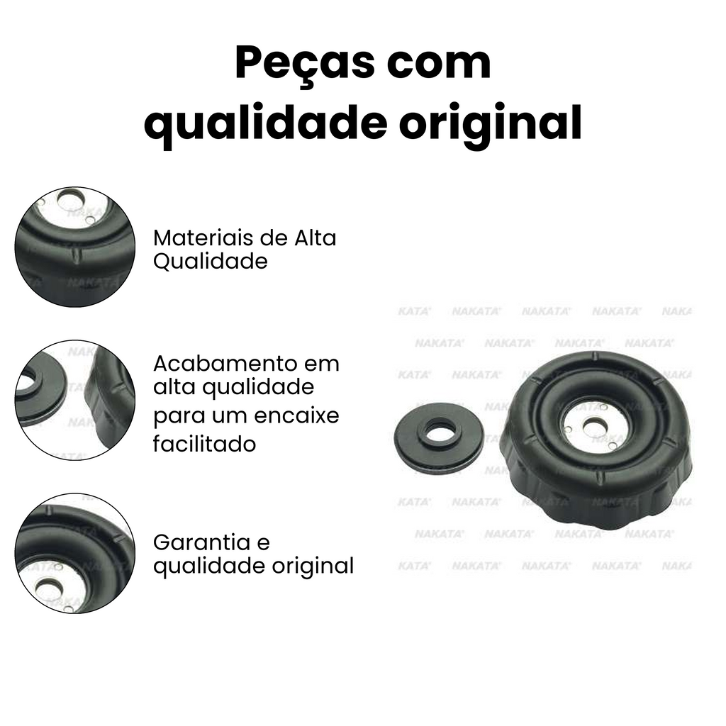 Coxim Amortecedor Dianteiro Direito/Esquerdo Com Rolamento - Imagem 3