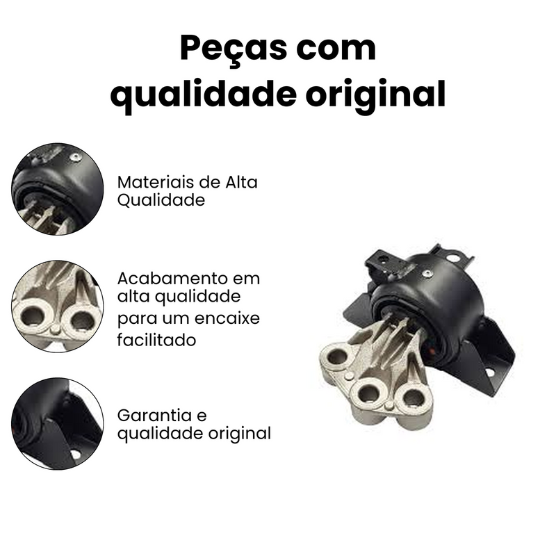 Coxim Motor Diant Esq Chevrolet Cobalt 2012-2013 Onix 2013-2 - Imagem 3