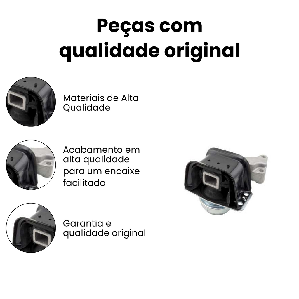 Coxim Motor Dianteiro Direito Peugeot 307 Citroen C4 - Imagem 3