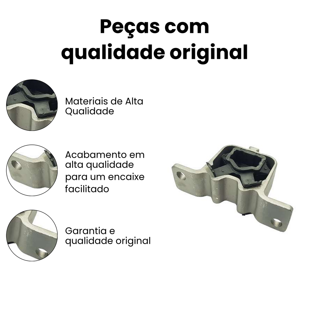 Coxim Motor Dianteiro Direito Renault Logan - Imagem 3