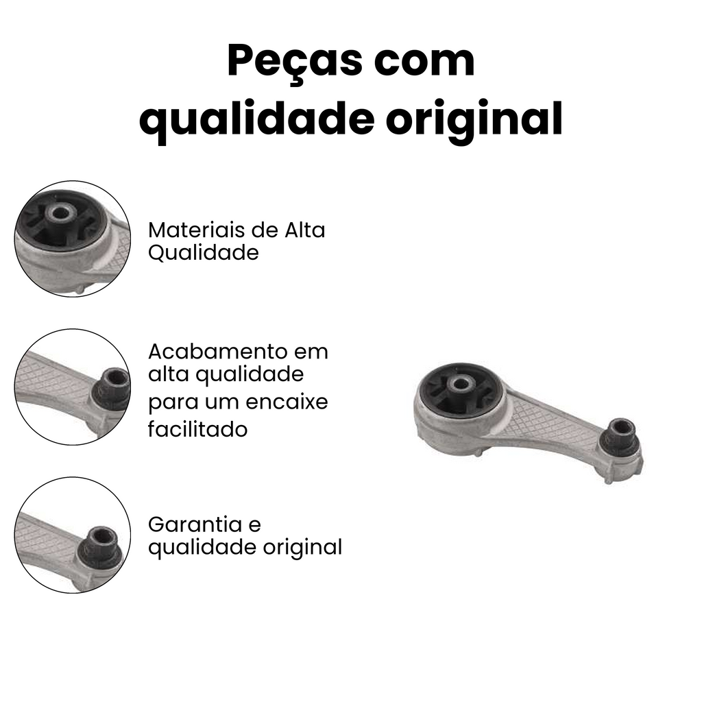 Coxim Motor Tras Central Renault Clio Kangoo - Imagem 3