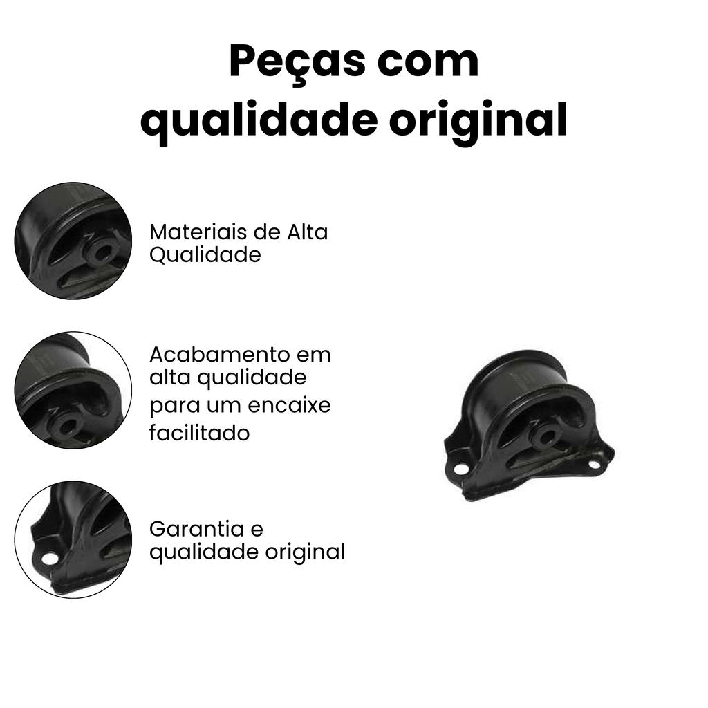 Coxim Motor Traseiro Central Honda Civic 95/01 - Imagem 3