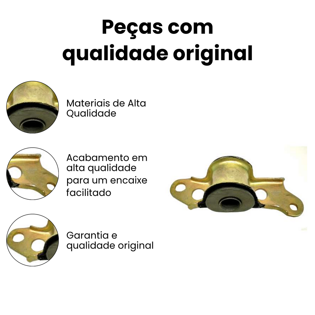 Bucha Bandeja Dianteiro Esquerdo S/ Barra Palio Siena - Imagem 3