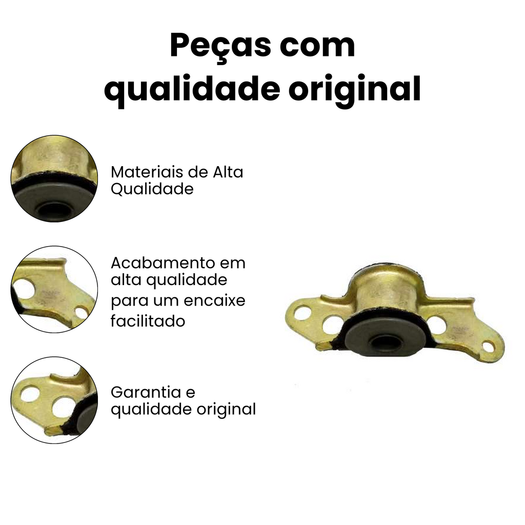 Bucha Bandeja Dianteiro Palio Sem Barra Estabilizadora - Imagem 3