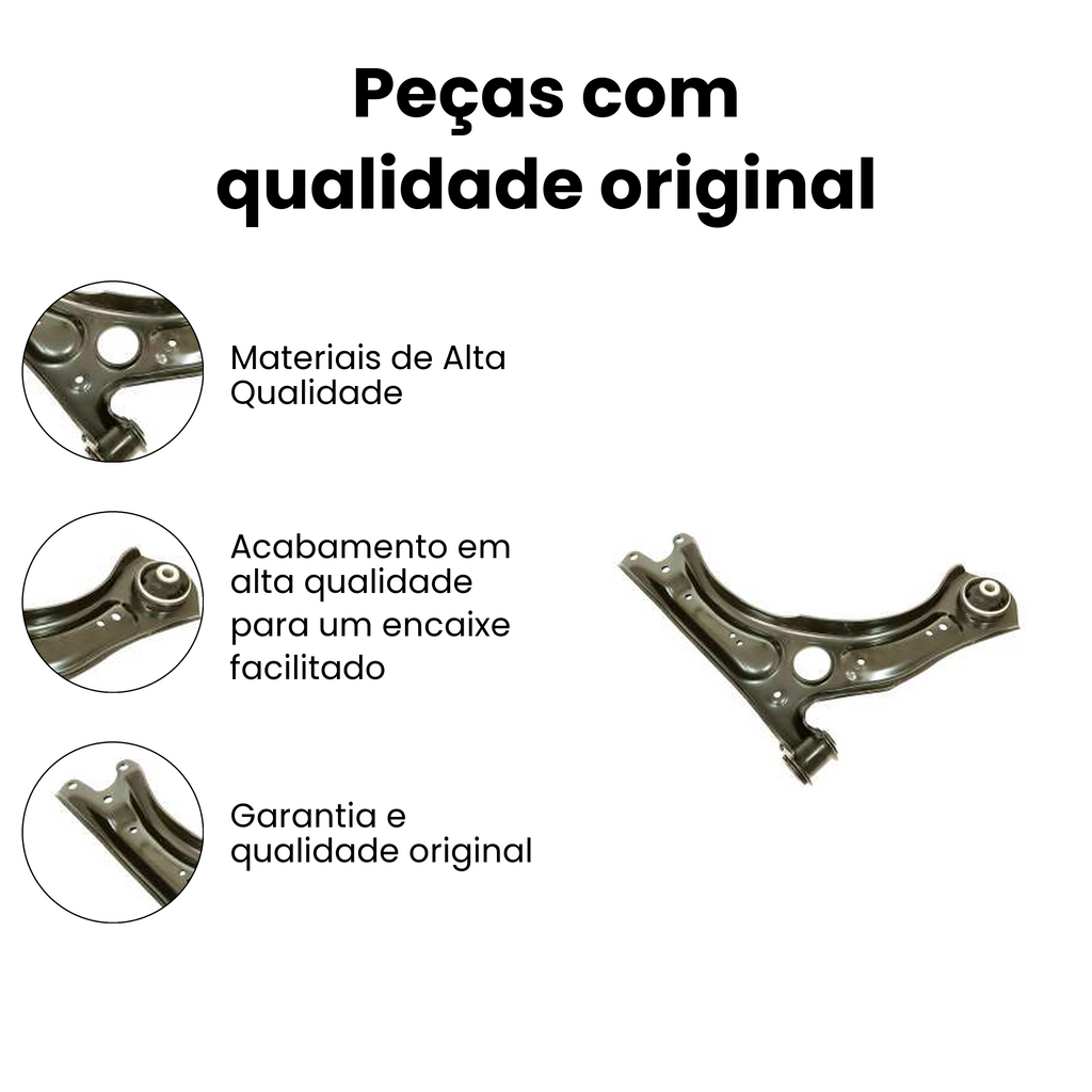 Bandeja Suspensão Dianteiro Esquerdo T-Cross Virtus - Imagem 3