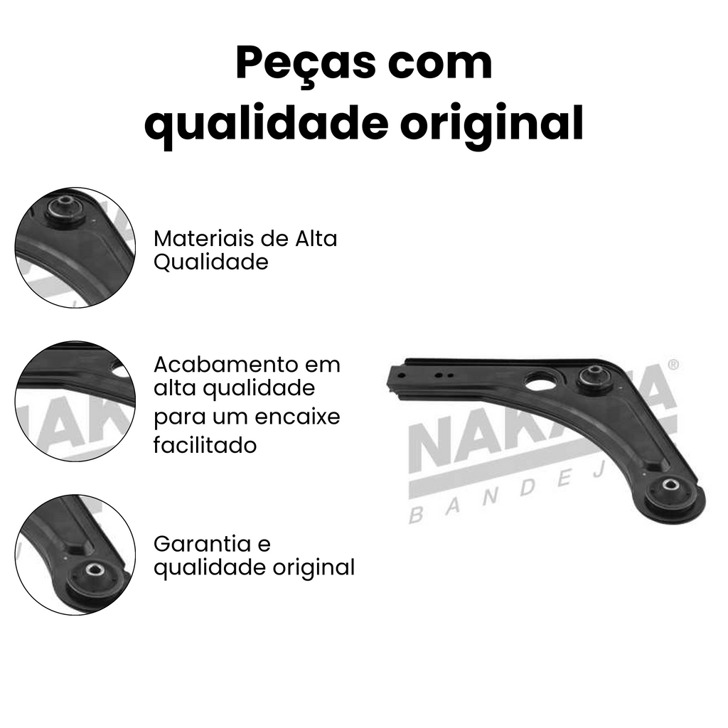 Bandeja Suspensão Dianteira Inferior Ford Escort VW - Imagem 3