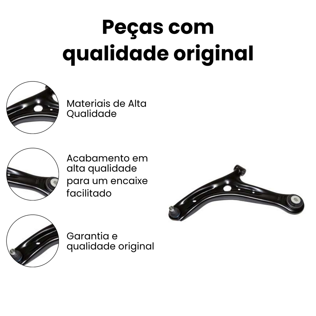 Bandeja Suspensão Dianteira Esquerda Inferior Fiesta - Imagem 3