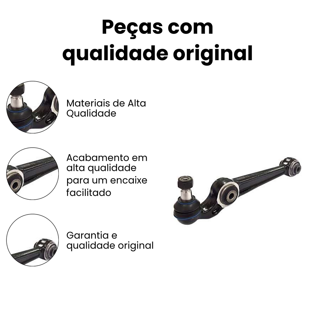 Braço de Suspensão Dianteiro Direito ou Esquerdo Ford Fusion - Imagem 3